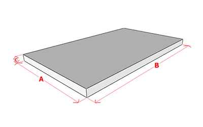 Схема измерения плитного фундамента